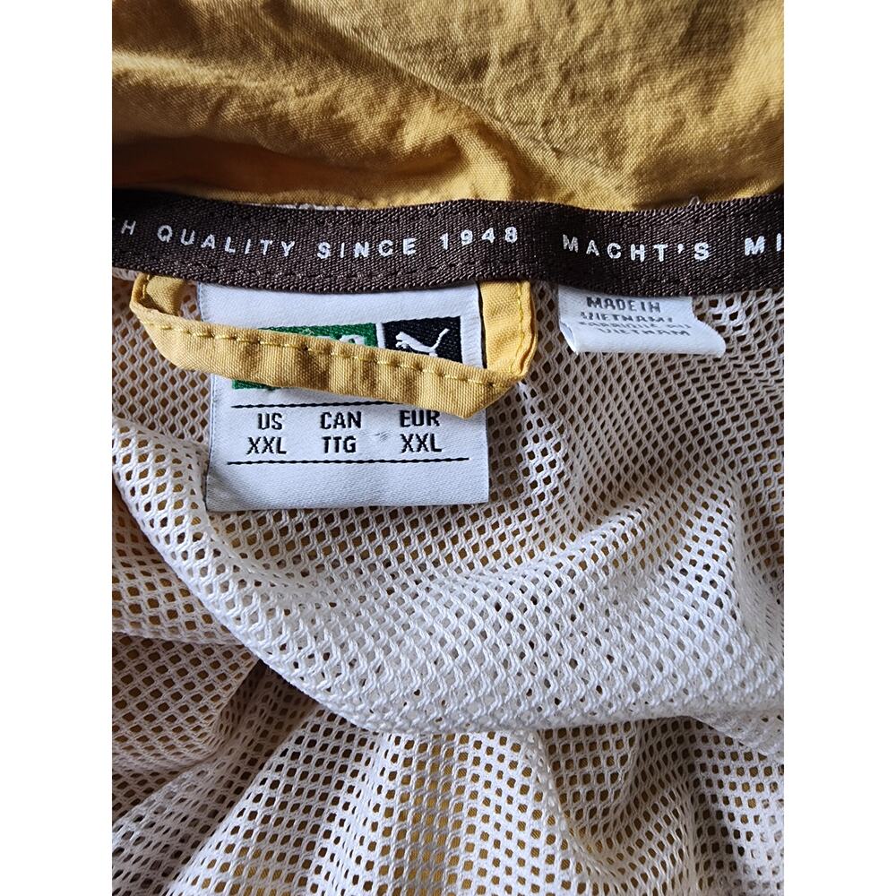 PUMA Gold Brown Y2K Luxe Active Windbreaker Track Jacket SZ XXL - Picture 7 of 12